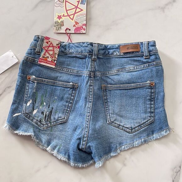 Painted jean shorts - Picture 3 of 4